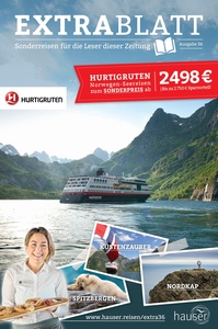 Hauser Reisen Prospekt - 2024 KW 38 | Hauser Extrablatt 36 Hurtigruten