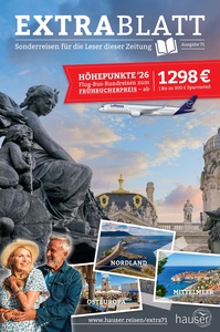 Hauser Reisen Prospekt - Extrablatt 71