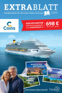 Hauser Reisen Prospekt - Extrablatt
