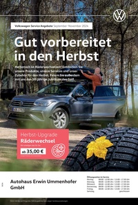 Autohaus Ummenhofer Prospekt - Gut vorbereitet in den Herbst