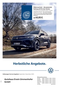 Autohaus Ummenhofer Prospekt - Herbstliche Angebote