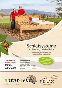 Natur-Relax Prospekt - Schlafsysteme - Große Aktionswoche