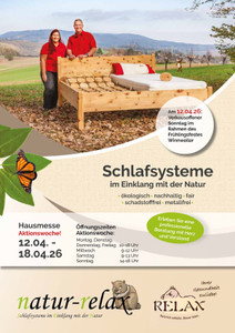 Natur-Relax Prospekt - Schlafsysteme im Einklang mit der Natur