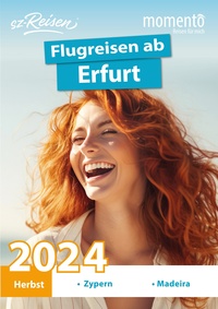 sz-Reisen Prospekt - momento Katalog - Herbst 2024 ERFURT