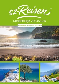 sz-Reisen Prospekt - Sonderflüge 24/25