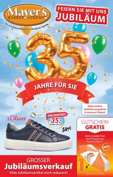 Mayer’s Markenschuhe Prospekt - Angebote ab 13.09.