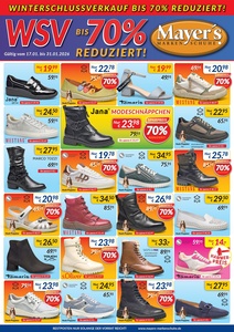 Mayer’s Markenschuhe Prospekt - Angebote ab 17.01.