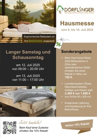 Dörflinger Prospekt - Hausmesse