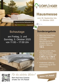 Dörflinger Prospekt - Hausmesse