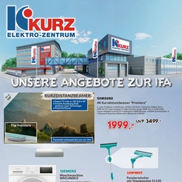 KURZ-Elektro-Zentrum Prospekt - Unser Angebot zur IFA