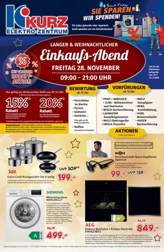 KURZ-Elektro-Zentrum Prospekt - Einkaufs-Abend - Seite 1