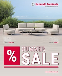 Schmidt Ambiente Prospekt - Summer Sale