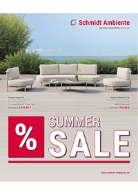 Schmidt Ambiente Prospekt - Summer Sale