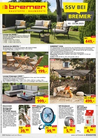 bremer Baustoffe Prospekt - Angebote ab 01.08.