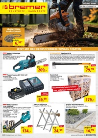 bremer Baustoffe Prospekt - Angebote ab 29.08.
