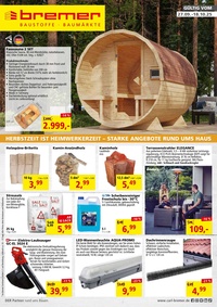 bremer Baustoffe Prospekt - Angebote ab 26.09.
