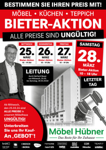 Möbel Hübner Prospekt - Angebote ab 25.03.