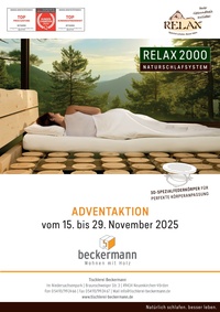 Tischlerei Beckermann Prospekt - Adventsaktion