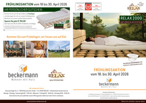 Tischlerei Beckermann Prospekt - Frühlingsaktion Schlafsystem