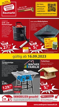 Sonderpreis Baumarkt Prospekt - Angebote ab 16.09.