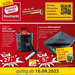 Sonderpreis Baumarkt Prospekt - Angebote ab 16.09.
