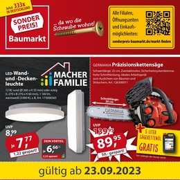 Sonderpreis Baumarkt Prospekt - Angebote ab 23.09.
