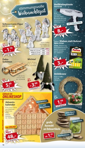 Vorschau des Sonderpreis Baumarkt Prospekts - Die schönsten Adventskalender für Klein und Groß, Seite 14