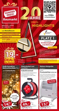 Sonderpreis Baumarkt Prospekt - 20 Jahre Preishighlights - Seite 1
