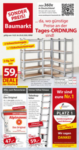 Sonderpreis Baumarkt Prospekt - ...da, wo günstige Preise an der Tages-ORDNUNG sind!