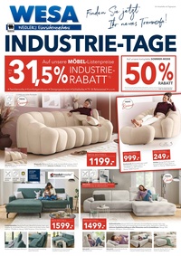 WESA Einrichtungshaus Prospekt - Industrie-Tage