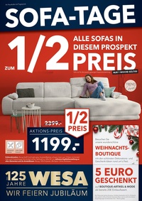WESA Einrichtungshaus Prospekt - Angebote ab 10.11.