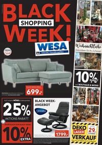 WESA Einrichtungshaus Prospekt - Black Shopping Week!