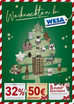 WESA Einrichtungshaus Prospekt - Weihnachten - Seite 1