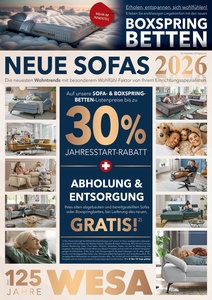 WESA Einrichtungshaus Prospekt - Neue Sofas 2026