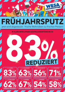 WESA Einrichtungshaus Prospekt - Frühjahrsputz