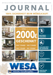 WESA Einrichtungshaus Prospekt - Angebote ab 05.10.