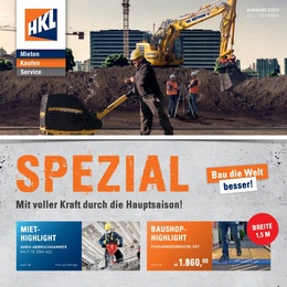 HKL BAUMASCHINEN Prospekt - Bau die Welt besser!