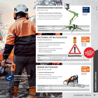 Vorschau des HKL BAUMASCHINEN Prospekts - Für Heimwerker, Seite 29