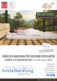 Wohn- und Schlafberatung Markus Kapp Prospekt - Relax2000