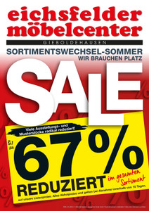 Eichsfelder Möbelcenter Prospekt - Angebote ab 27.06.