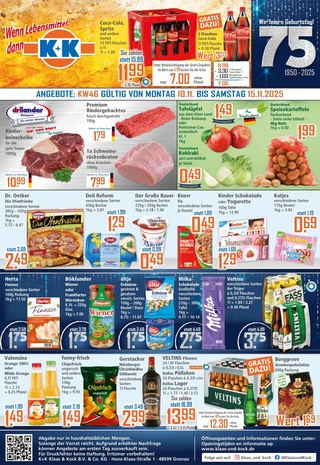 Vorschau des K+K Prospekts - Schokolade & Süßigkeiten, Seite 1