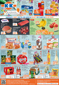 K+K Prospekt - Angebote ab 09.02.