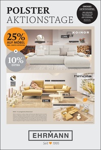 Ehrmann Prospekt - Polsteraktionstage