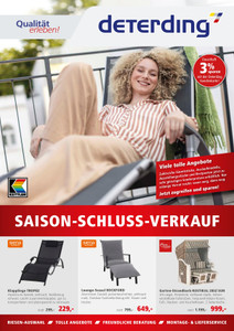 Deterding Prospekt - Gartenmöbel