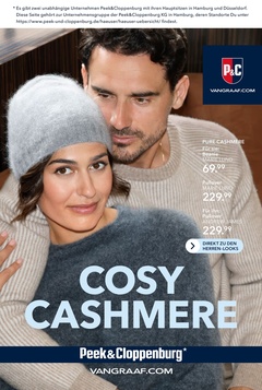 Peek & Cloppenburg / Vangraaf Prospekt - Cosy Cashmere - Seite 1