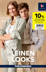 Peek & Cloppenburg / Vangraaf Prospekt - Leinen Looks