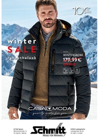 Schmitt - Mode für Männer Prospekt - Casamoda Wintersale