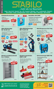 Stabilo Fachmarkt Prospekt - STABILO  ... mehr als nur Baumarkt