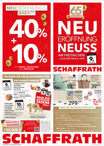 Schaffrath Prospekt - Möbelhaus Schaffrath GmbH & Co. KG - Seite 1