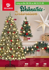 SELGROS Prospekt - Weihnachtsdekoration